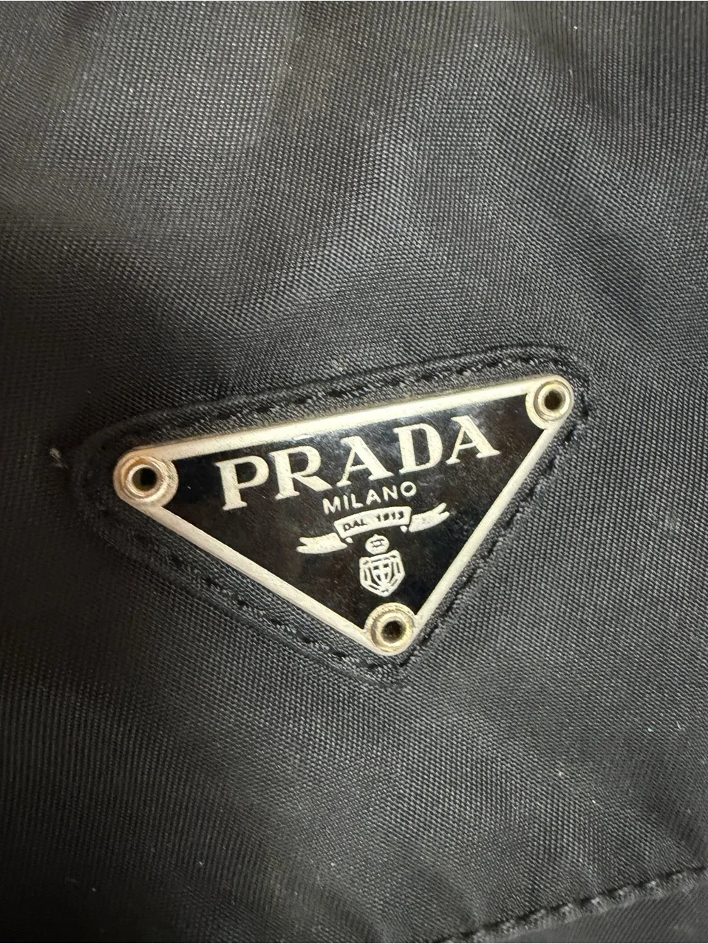 Prada Tessuto Black Nylon Messenger Bag